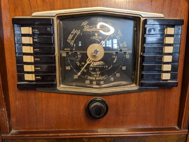 Vintage Zenith Long Distance Tube Radio S52224 1940s Zenith Radio 1940