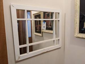 lot 76 image: Mirror in Painted Wood Frame