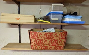 lot 156 image: Contents of Shelves Electrical Cables and More