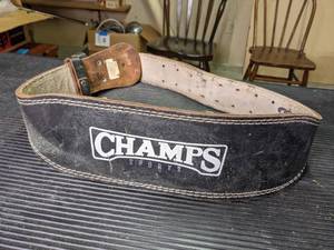 lot 159 image: Champs Leather Weightlifting Belt