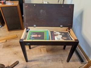 lot 47 image: Piano Bench Filled with Sheet Music