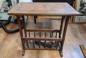 lot 48 image: Wood Side Table with Storage