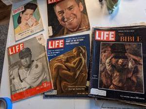 lot 57 image: Assorted LIFE Magazines 1940s-1970s