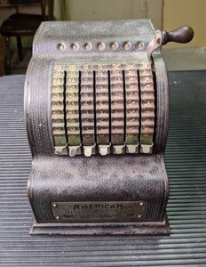 lot 103 image: Antique American Can Company Adding Machine