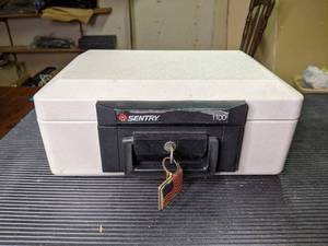 lot 108 image: Sentry 1100 Fire Safe Chest with Key