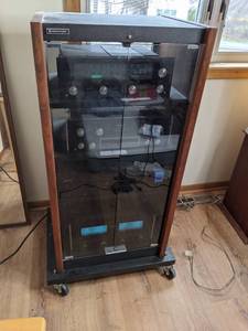 lot 97 image: Kenwood Stereo Cabinet - No Contents