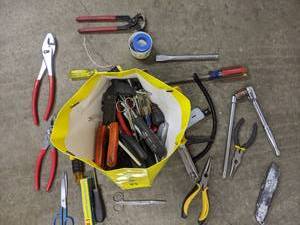 lot 265 image: Pliers, Screwdrivers, Scissors, etc.