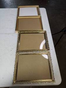 lot 204 image: (4) Gold Picture Frames