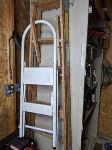 lot 213 image: Metal and Wood Ladders