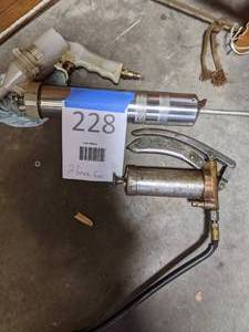 lot 228 image: (2) Grease Guns
