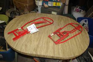 lot 17 image: Lot of (2) Collapsible Saddle Racks