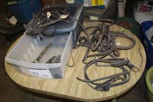 lot 42 image: Horse Breastplates, Horse Breastplate with Standing Martingale, Horse Martingales, Leather Standing Martingale Attachment,