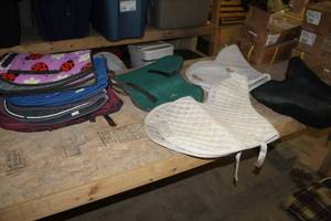 lot 45 image: Lot of (9) Horse Saddle Pads