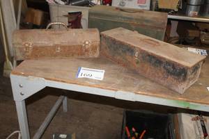 lot 169 image: Lot of (2) Metal Tool Boxes