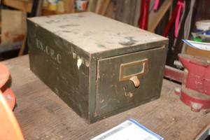 lot 172 image: Metal File Card Box