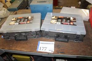 lot 177 image: Lot of (2) Contico Deluxe Parts Organizer Cases
