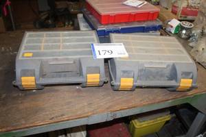 lot 179 image: Lot of (2) Parts Organizer Tool Cases