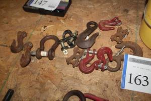 lot 163 image: Lot of Chain Hooks, Couplings