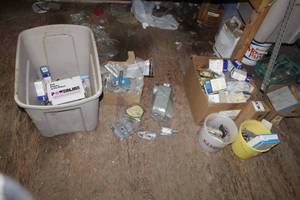 lot 183 image: Lot of Electrical Outlets, Electrical Boxes, Electrical Face Plates, Misc. Electrical Parts
