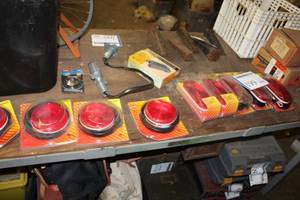 lot 199 image: PM Sealed Stop Turn and Tail Light Kit, Electric Brake Controller, Wide Angle Mirror, Trailer Lights, Trailer Accessories