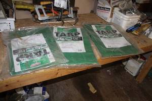 lot 207 image: Lot of (3) WeatherGuard Standard Tarps 6x8 (new)