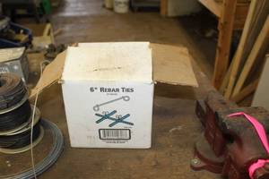 lot 222 image: Lot of (1) Partial Box of 6 Rebar Ties 17GA