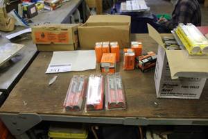 lot 251 image: Paslode Fuel Cells, 16GA Finish Nails, Accessories
