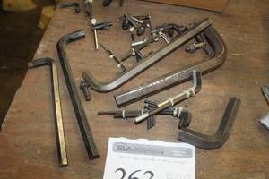 lot 263 image: Lot of (Approximately 30) Hex Wrenches, Drill Chucks