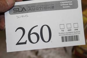 lot 260 image: Screws