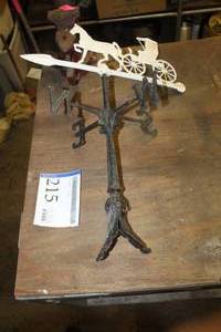 lot 215 image: Horse Drawn Carriage Weather Vane