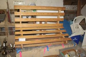 lot 91 image: Folding Wooden Futon Frame