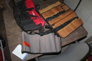 lot 84 image: Husky Nylon Tool Bag, BucketBuddy Bucket Bag, Arsenal Nylon Work BeltPouch