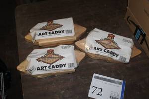 lot 72 image: Lot of (3) Home Depot Childrens Wooden Art Caddy