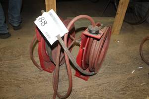 lot 88 image: Lot of (2) Speedaire Air Hose Reel 6Z160 with Air Hose