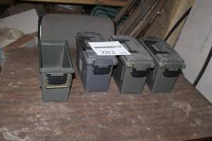 lot 282 image: Lot of (4) Tool Shop Slim Storage Boxes