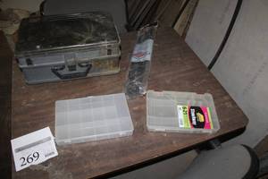 lot 269 image: Parts Organizer Case, Plano Stowaways Organizer Cases (x2)