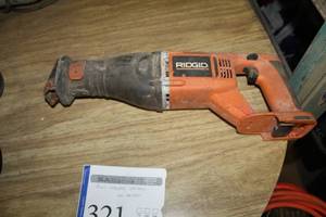 lot 321 image: Ridgid 18V Cordless Sawzall R844