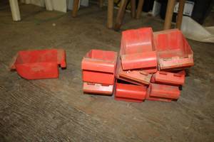 lot 340 image: Lot of (9) Plastic Parts Organizer Trays