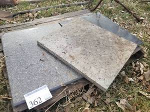 lot 362 image: Lot of (3) Granite Slabs, HanStone Fine Quartz Slab
