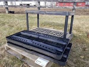 lot 377 image: Plastic Shelving Unit