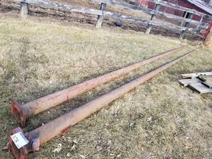lot 378 image: Lot of (2) Valmont Commercial Steel Light Poles 25