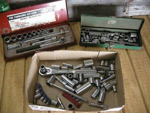 lot 60 image: Misc Sockets, Ratchets