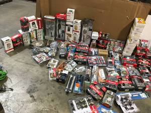 lot 14 image: LOT OF ASSORTED DOOR HARDWARE AND DOORLOCK SETS SEE PICS