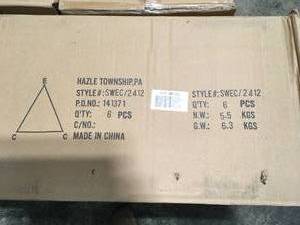 lot 31 image: Pallet with 10 cases of 24 in. W x 12 in. D Chrome Straight Wire Shelf (Pack of 6) not used