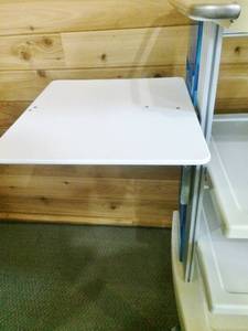 lot 9 image: Endo Choice EndoCart Transport Trolley Medical Workstation With Flip Up Side Table -  These Carts Are Very Expensive & Would Be Great In Your Garage Or Workspace - Locking Wheels - Great Condition
