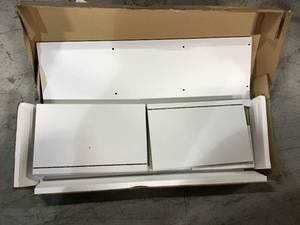 11055WH-GR 5-Tier Reversible Open Shelf Bookcase, White &amp Green&nbsp&nbspin good condition&nbsp