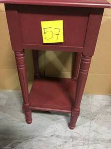 Simplify Red 1-Drawer End Table by Decor Therapy&nbsp&nbspin good condition&nbsp