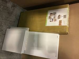zBoard White Stackable Open Rectangle Bookcase Shelving&nbsp&nbspin good condition&nbsp