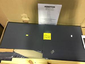 Adeptus 5 Shelf Ladder in Black Shelves