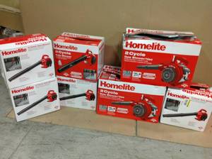 Pallet of Assorted Home lite 2-cycle Gas BlowerVac  Customer Returns SEE PICTURES